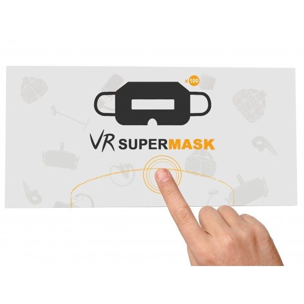 Boite de masques noir jetable de protection hygiénique pour casque VR distribué par Immersive Display France