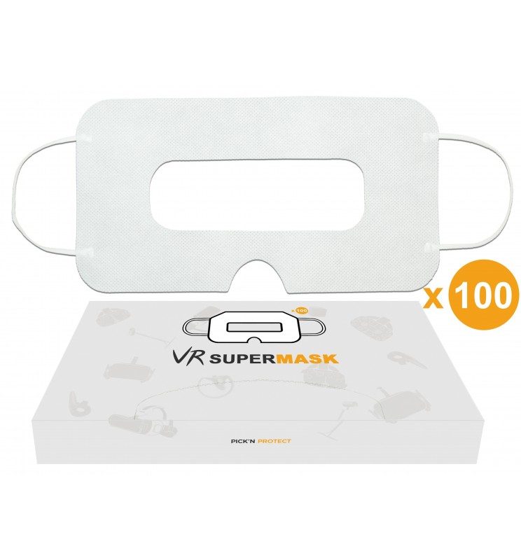 [100er-Pack] Hygienische Einweg-Schutzmaske für VR-Headset, Universal - SuperMask immersive display france