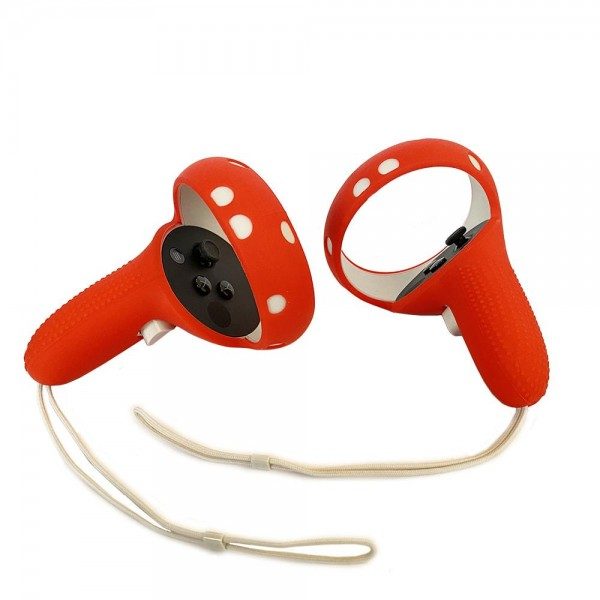 Silicone Protective Shell for Oculus Quest 2 Controls (red)