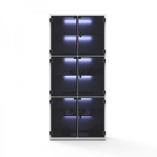 M-ASSET Charging cabinet with uv-c disinfection distributed by immersive display fast delivery
