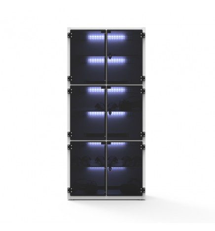 M-ASSET Charging cabinet avec désinfection par uv-c distribué par immersive display livraison rapide