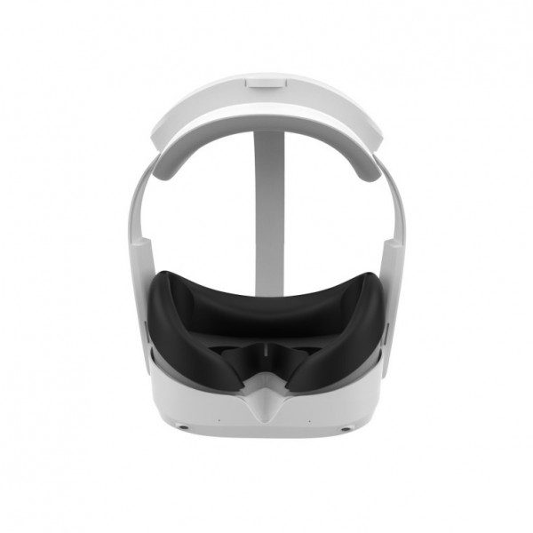 white silicone cover in pico 4 vr helmet top view distributed by immersive display paris france